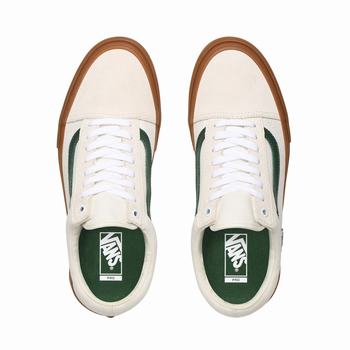 Damske Skate Obuv Vans Old Skool Pro Tmavo Zelene VA78UJPVE